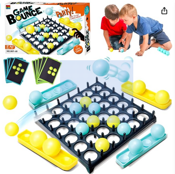 Carlerait Bounce Ball Party Game, Bounce Family Party Game Connect Balls Board Games Desktop Bouncing Ball Table Game Bounce Ball Toys, Funny Creative Gifts for Adults and Kids